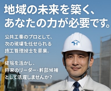 【宮城県遠田郡涌谷町】月給270,000円～300,000円★1級土木施工管理★地元安定企業★すぐ働ける☆